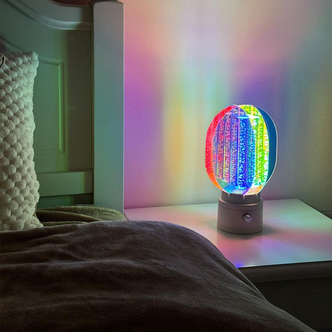 Vibrant Aluminum LED Table Lamps - Artistic Design for Modern Rooms