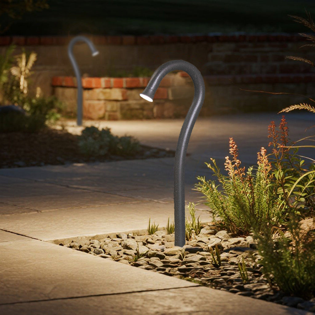 Sleek Solar LED Garden Lights - Durable Stainless Steel for Outdoor Spaces