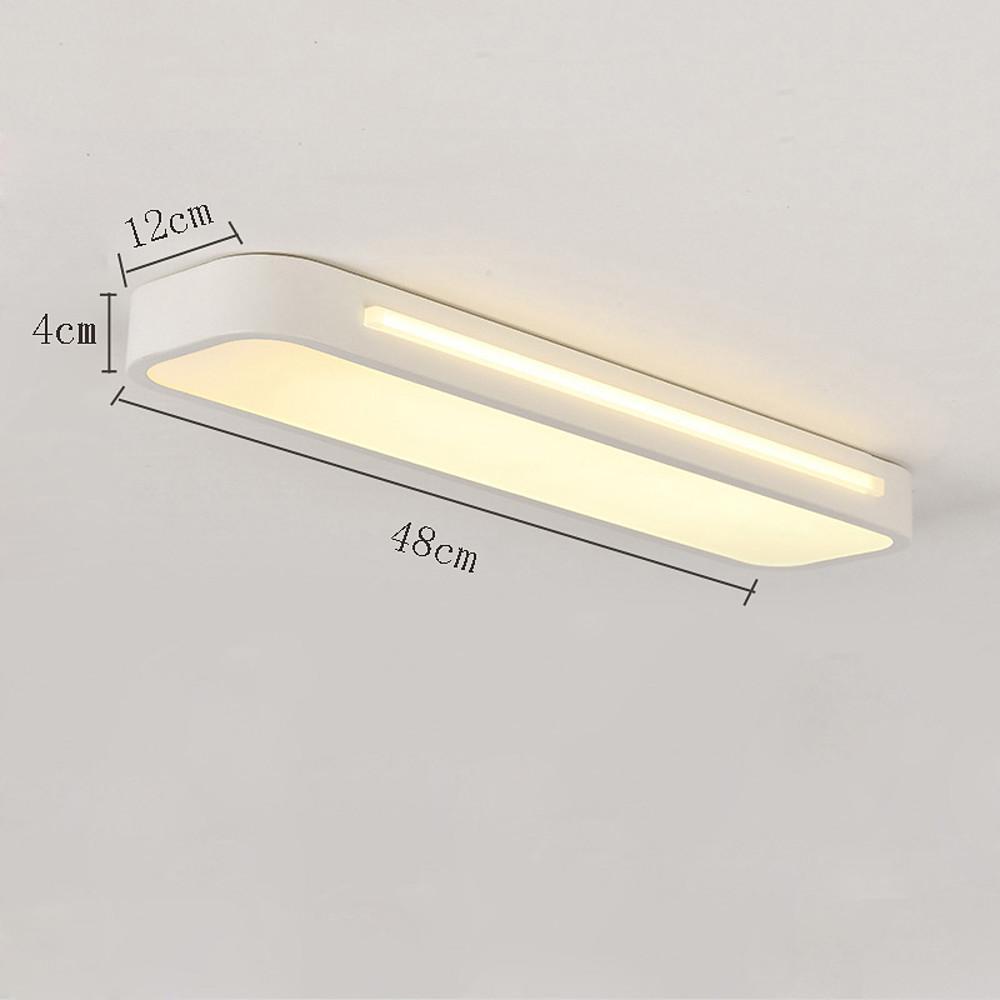 Minimalist White LED Flush Mount Oval Ceiling Light for Modern Spaces