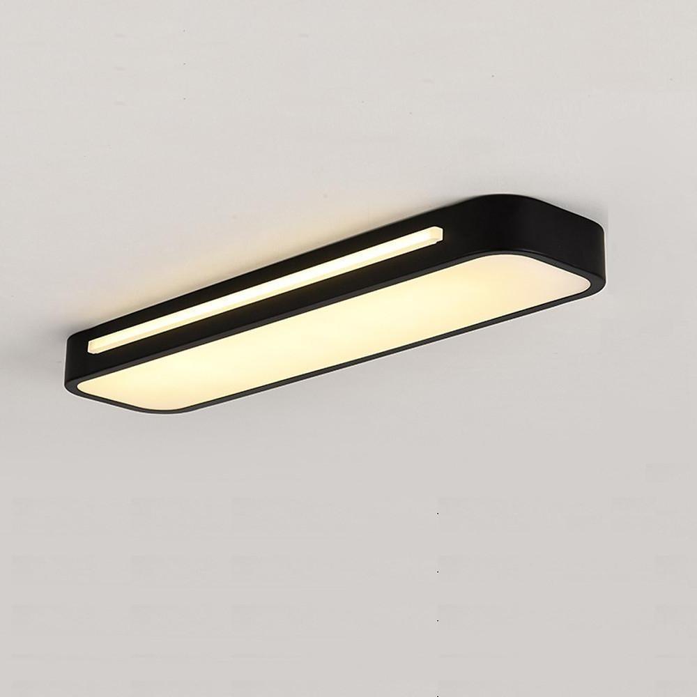 Minimalist White LED Flush Mount Oval Ceiling Light for Modern Spaces