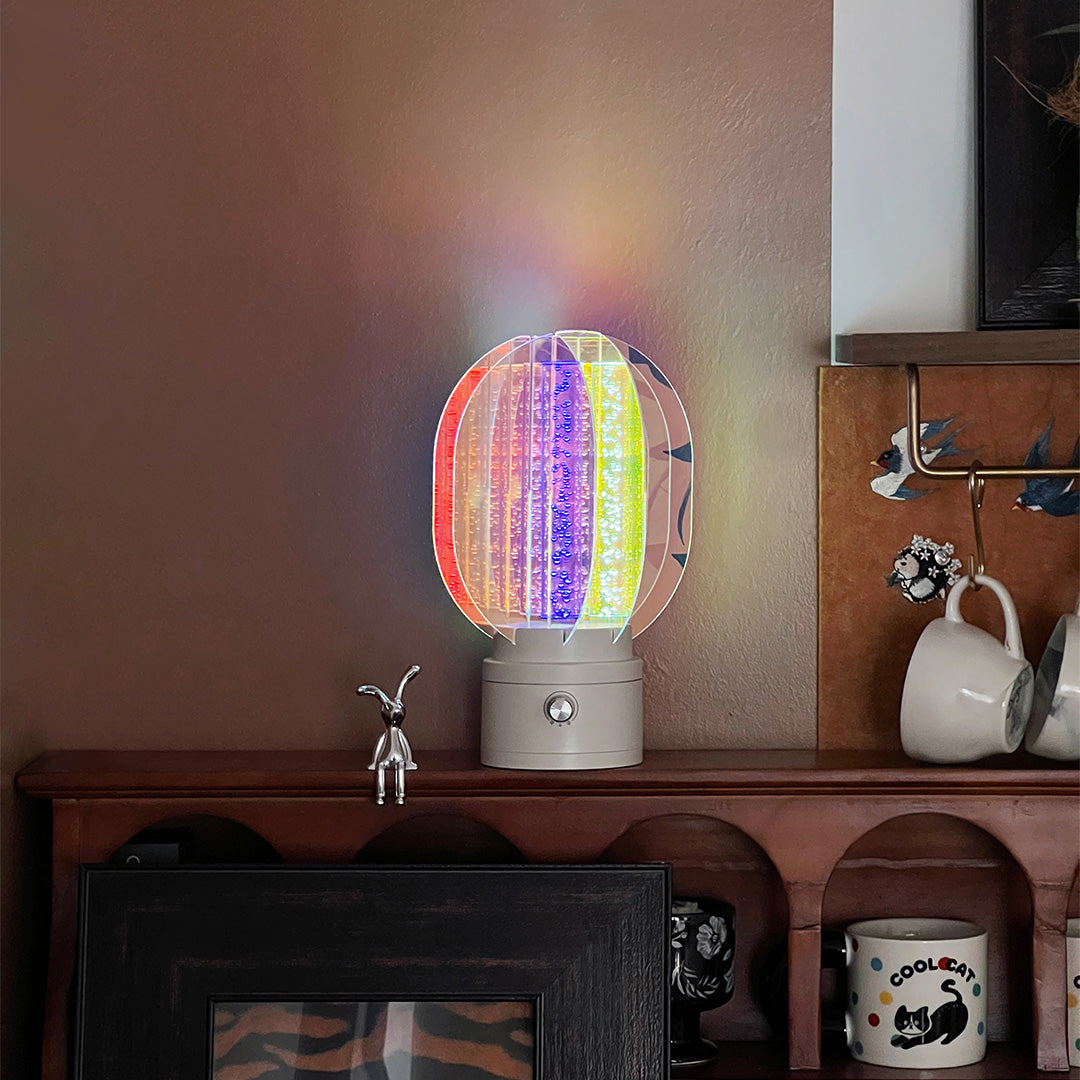 Vibrant Aluminum LED Table Lamps - Artistic Design for Modern Rooms