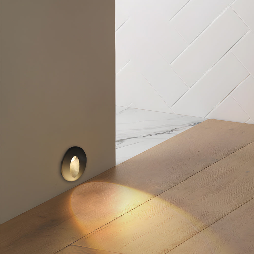 Waterproof Modern LED Recessed Oval Step Light for Outdoor or Indoor Use
