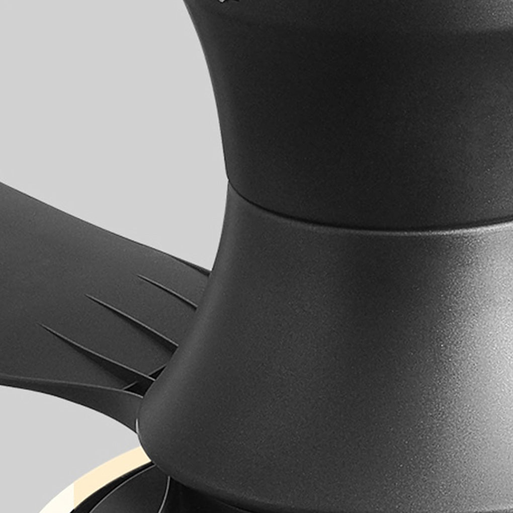 Modern White LED Remote Control Ceiling Fan Light with Dimming, Ideal for Living Room