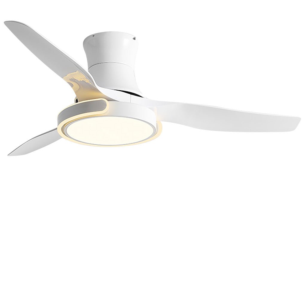Brushed Nickel Remote Control Ceiling Fan Light with Dimming for Living Room