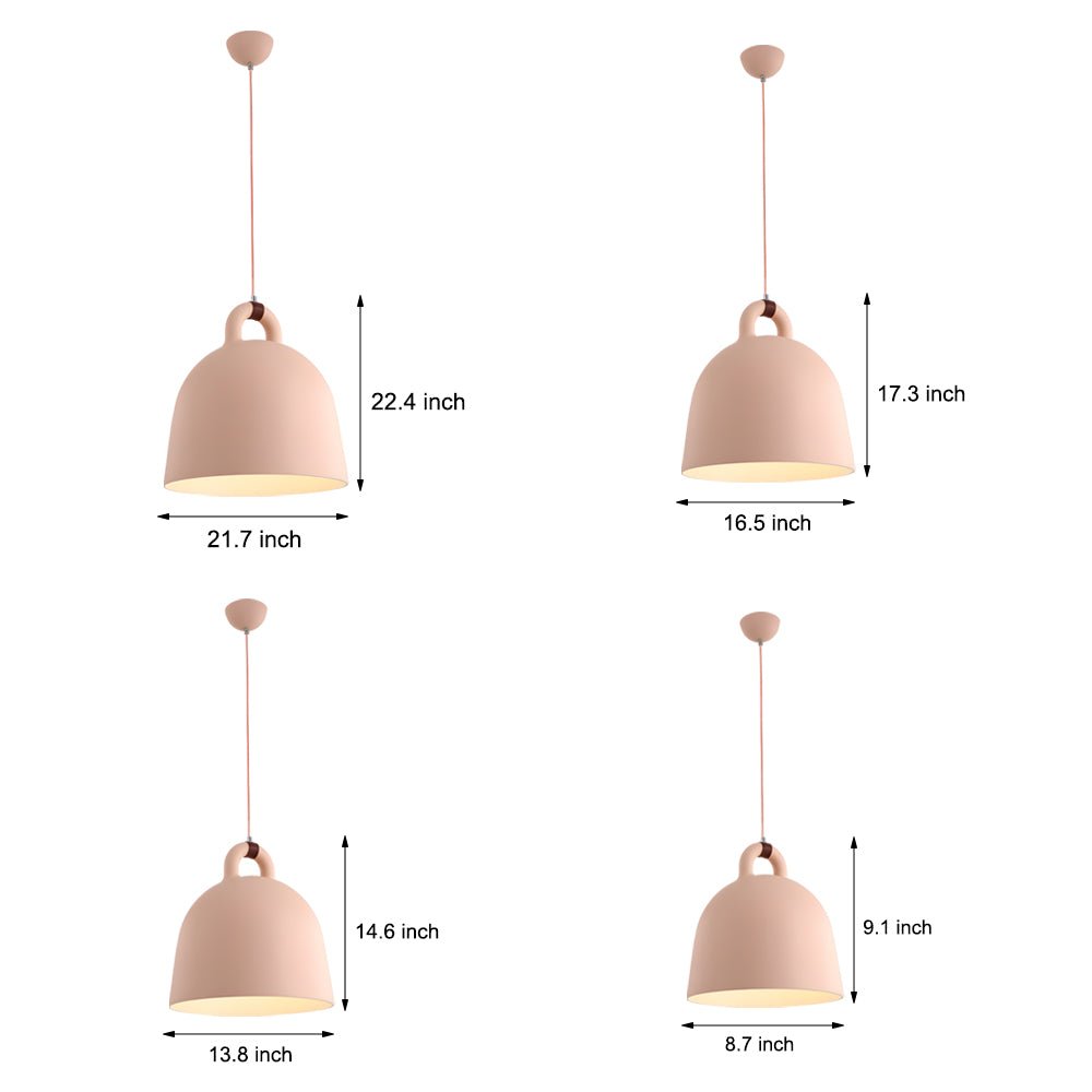 Minimalist Resin Semicircle Bell Chandelier for Nordic Style Interiors