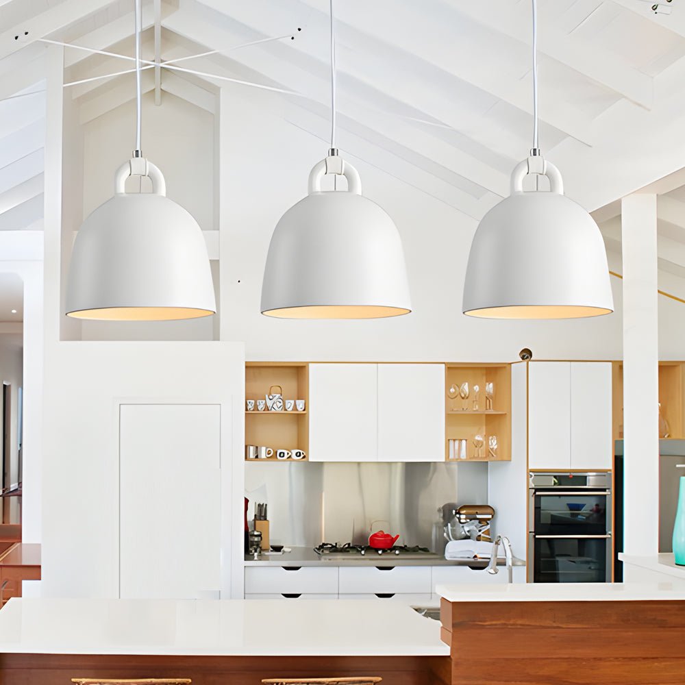 Minimalist Resin Semicircle Chandelier Pendant Light for Nordic Decor