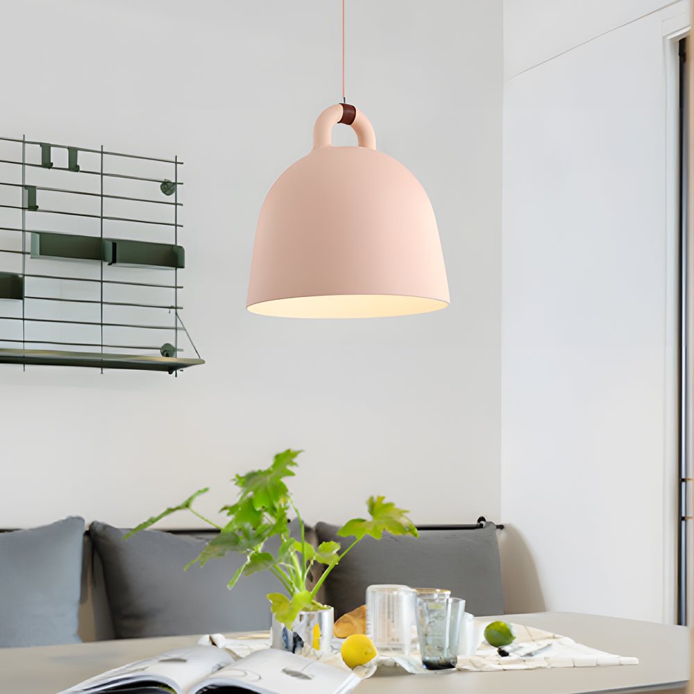 Minimalist Resin Semicircle Bell Chandelier for Nordic Style Interiors