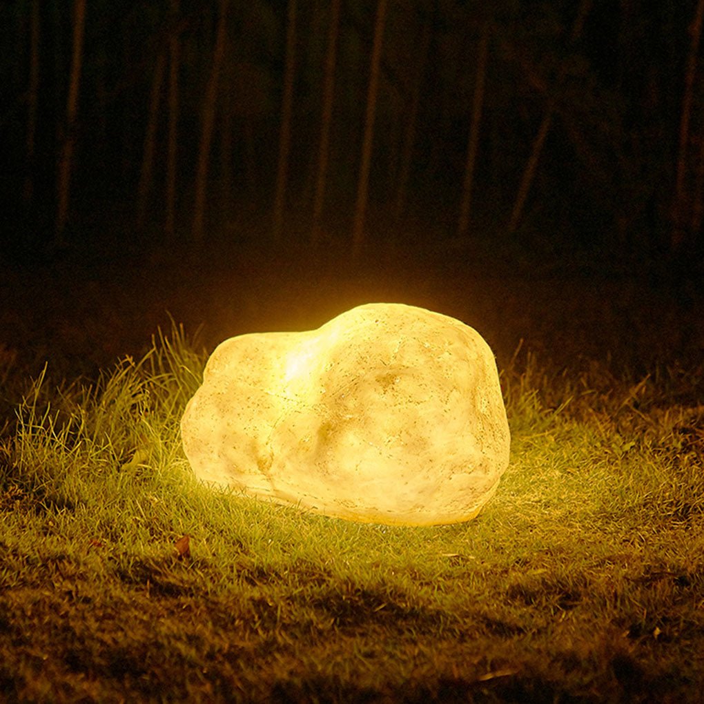 Stylish Simulated Stone Resin LED Outdoor Landscape Lawn Light Fixture