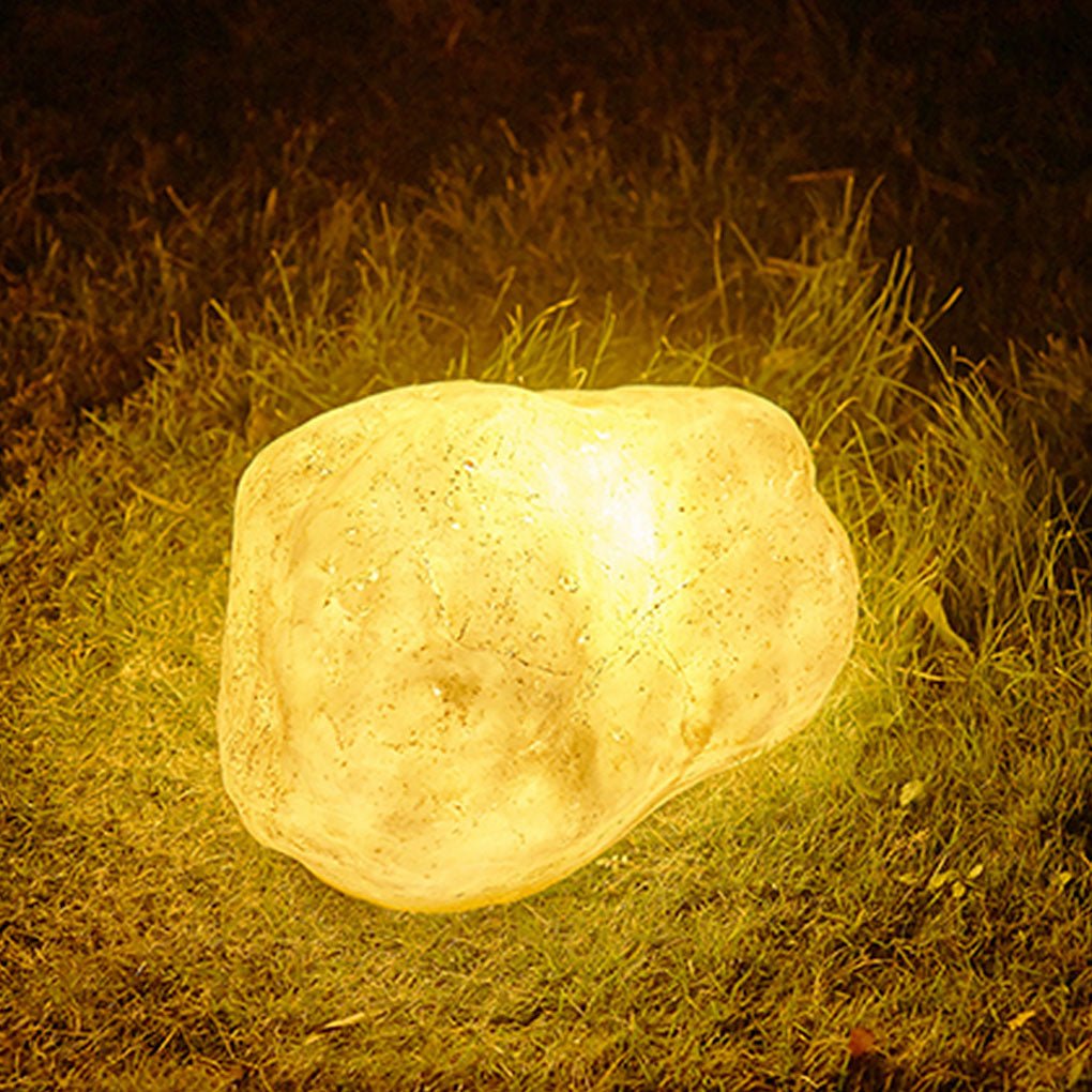 Stylish Simulated Stone Resin LED Outdoor Landscape Lawn Light Fixture