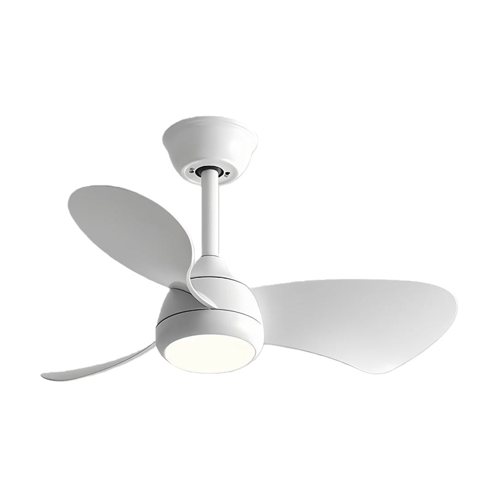 Vintage Black Metal Ceiling Fan with Light, Ideal for Living Room