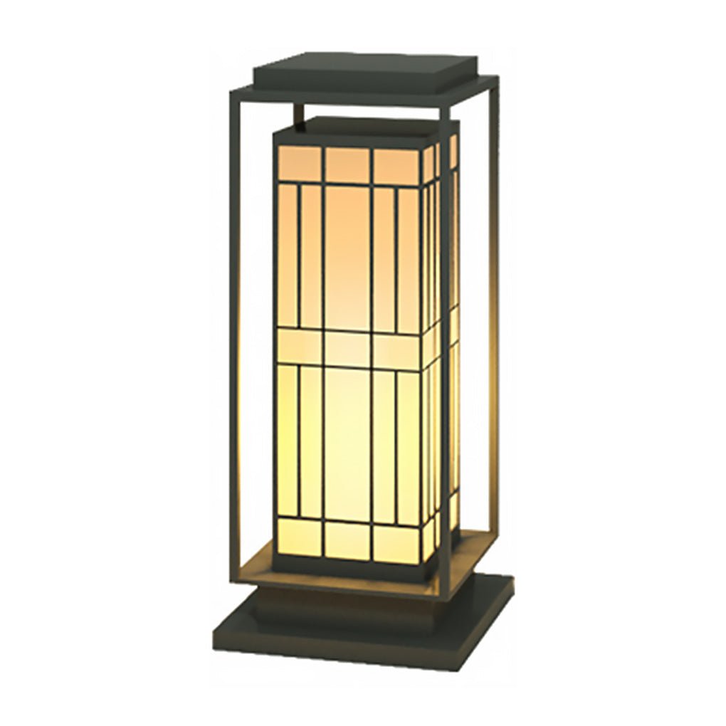 Elegant Retro Asian-Inspired LED Solar Path Lights for Outdoor Decor