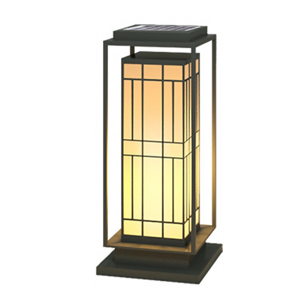 Elegant Retro Asian-Inspired LED Solar Path Lights for Outdoor Decor