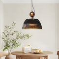 Nordic Dark Green Striped Glass Pendant Light Fixture for Home Decor
