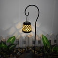 Vintage-Style Iron Mesh Solar Lanterns - 2PCS LED Outdoor Hanging Lights