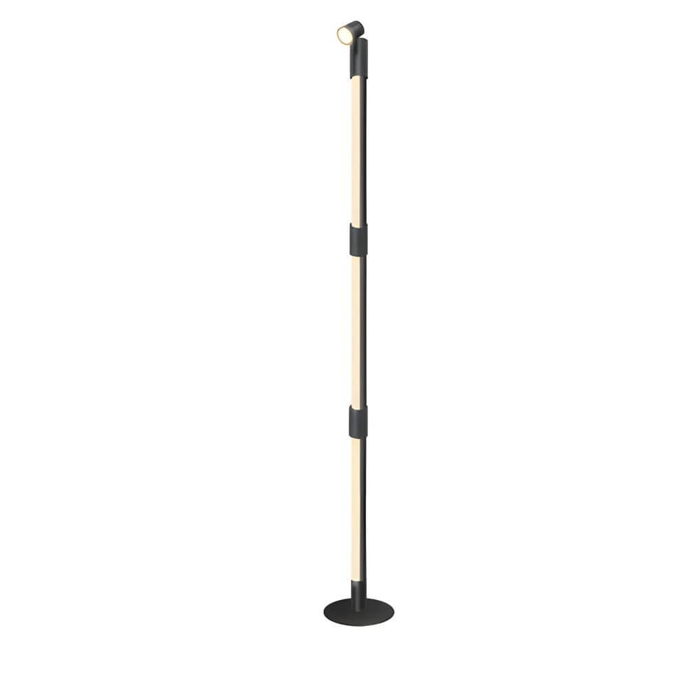 Colorful RGB Rotating LED Floor Lamp with Remote for Living Room Decor