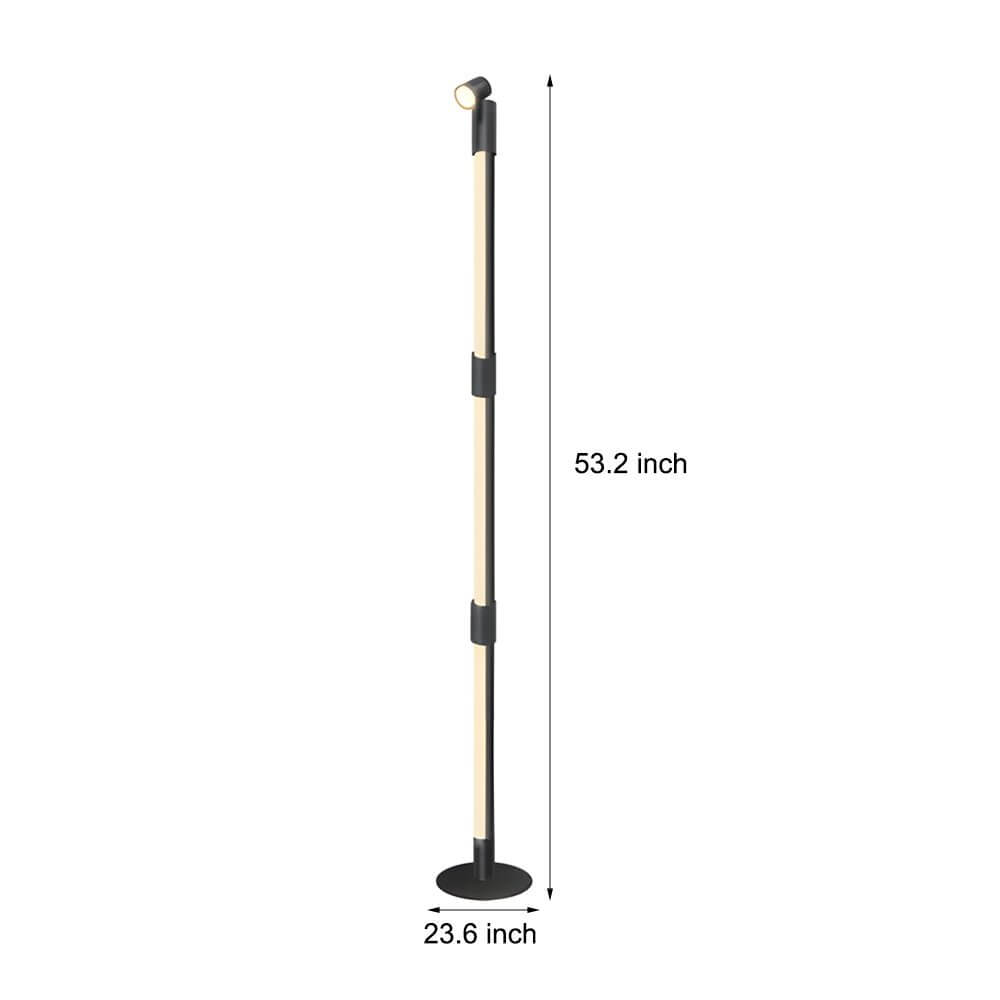 Colorful RGB Rotating LED Floor Lamp with Remote for Living Room Decor