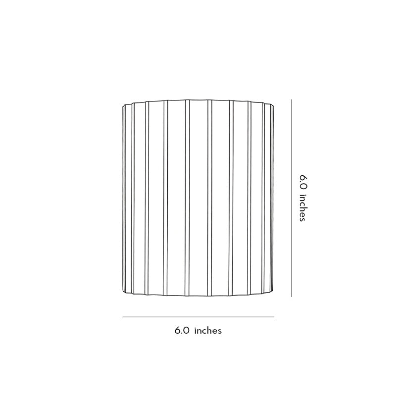 Nordic Ribbed Up and Down LED Wall Sconce for Living Room Bedroom