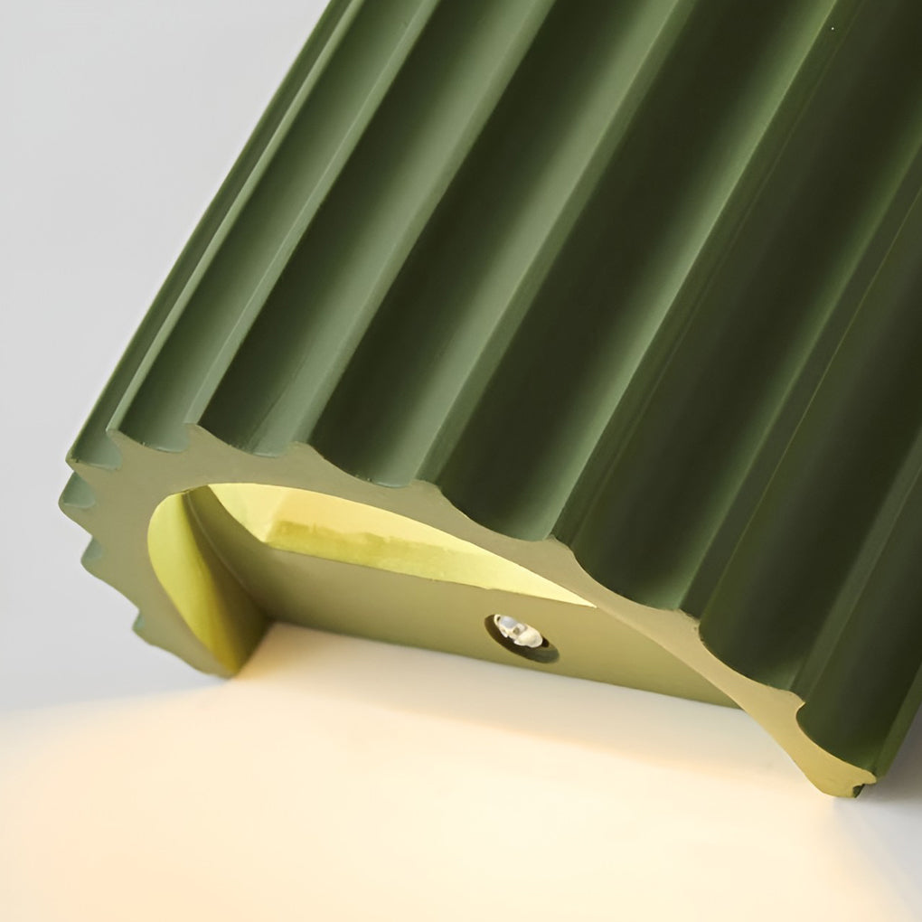 Nordic Ribbed Up and Down LED Wall Sconce for Living Room Bedroom