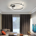 Modern White Acrylic Butterfly Three-Step Dimming LED Ceiling Fan for Living Room