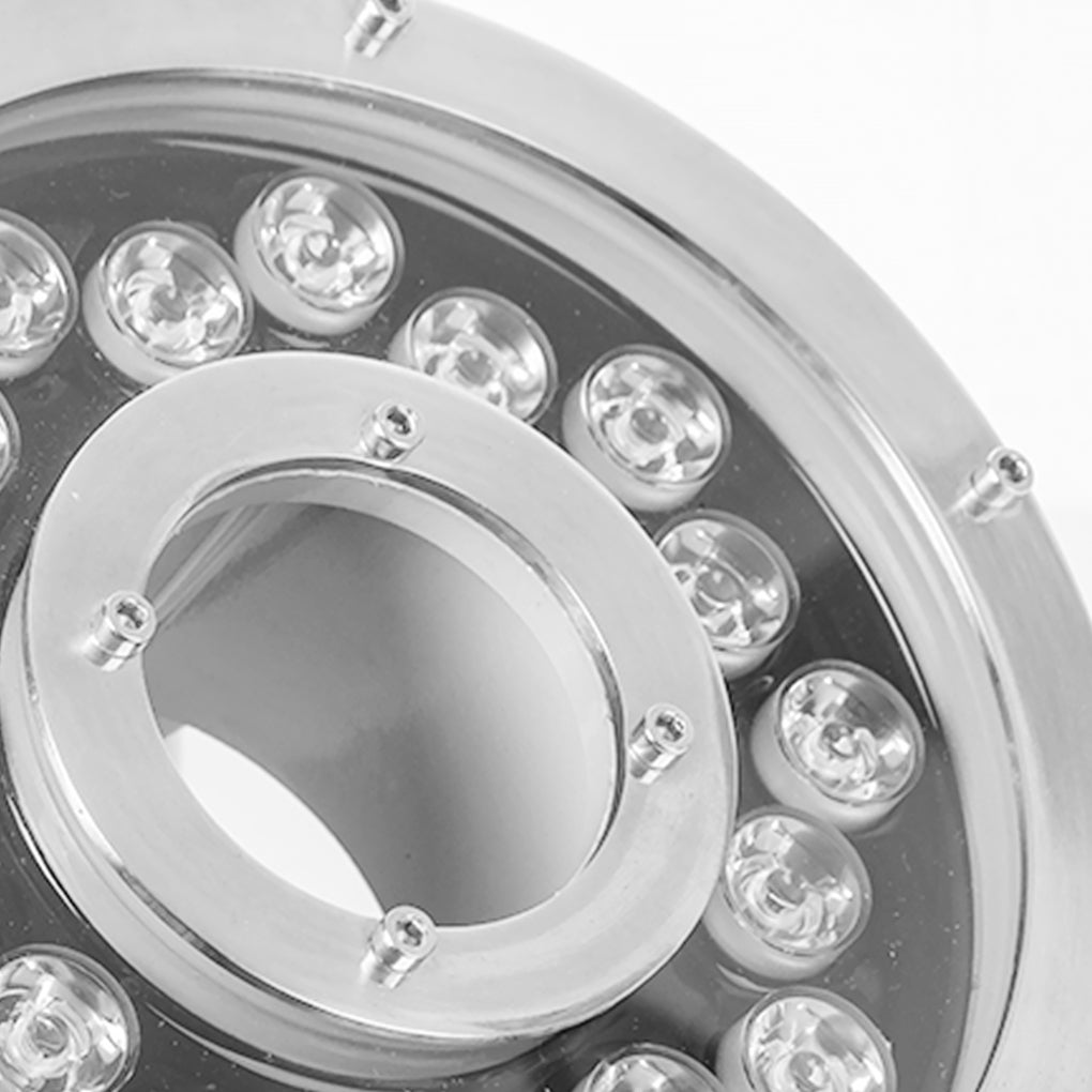 Modern Stainless Steel LED Water Fountain Light for Outdoor Decor
