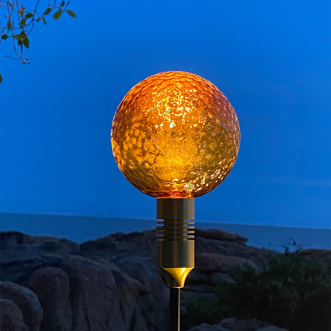 Round Reed Outdoor Landscape Accent Light - Decorative Garden Fixture