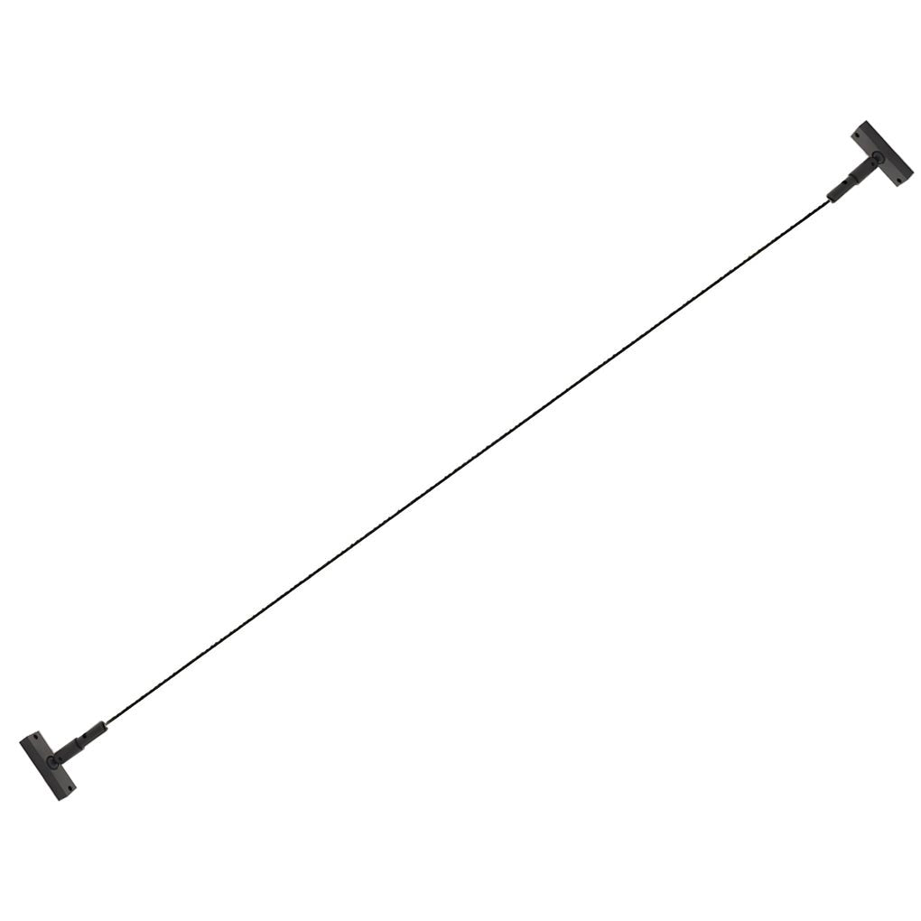 Rotatable Modern Black COB Linear Light Fixture for Living Room Decor