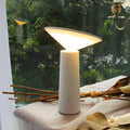 Adjustable USB Rechargeable LED Desk Lamp in Sleek Black Metal for Home Office