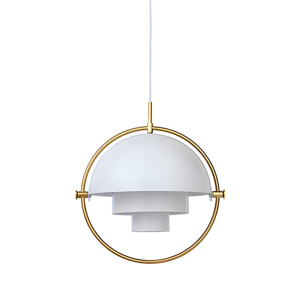 Nordic Rotating Electroplated Iron Chandelier Pendant Lamp for Dining Room