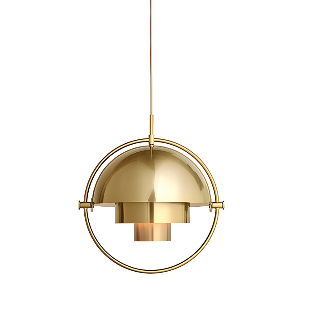 Nordic Electroplated Iron Rotating Pendant Chandelier for Modern Spaces