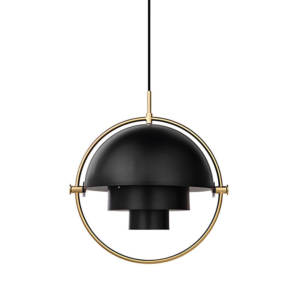 Nordic Electroplated Iron Rotating Pendant Chandelier for Modern Spaces