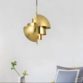 Nordic Rotating Electroplated Iron Chandelier Pendant Lamp for Dining Room