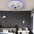 Modern Round Acrylic 3-Step Dimming Ceiling Fan & Light for Living Room
