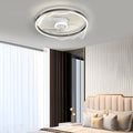 Stylish Round Acrylic LED Ceiling Fan with Dimming for Modern Rooms