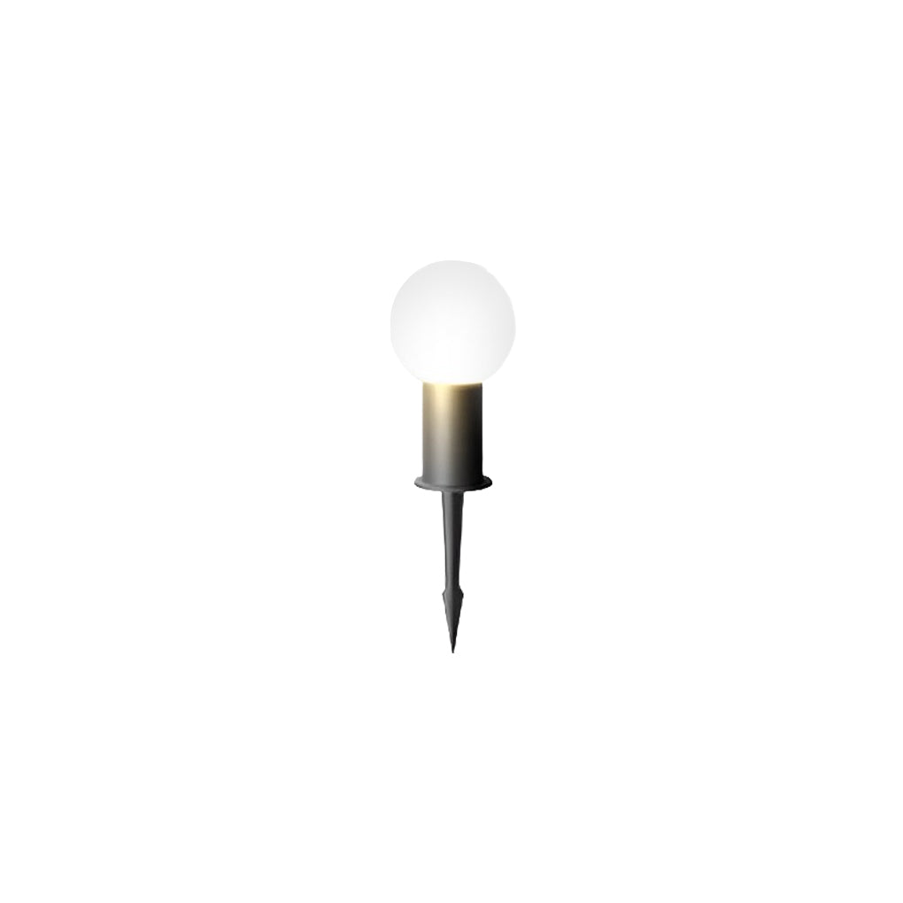 Elegant Round LED Bollard Lights with Spherical Lampshade for Outdoors