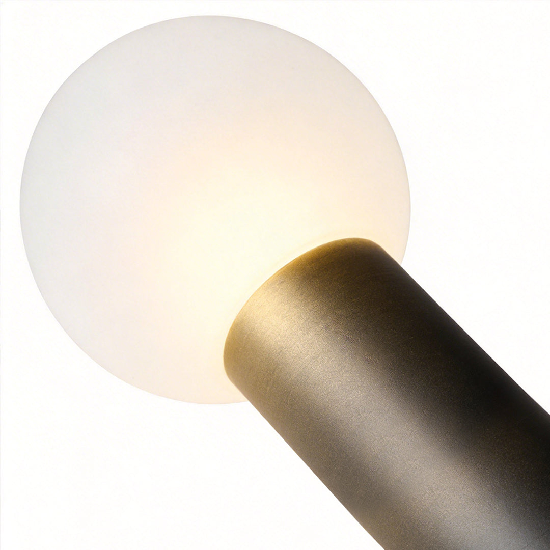 Modern White Round Bollard LED Lights for Outdoor Pathway Lighting