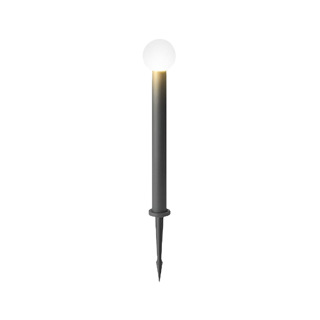 Elegant Round LED Bollard Lights with Spherical Lampshade for Outdoors