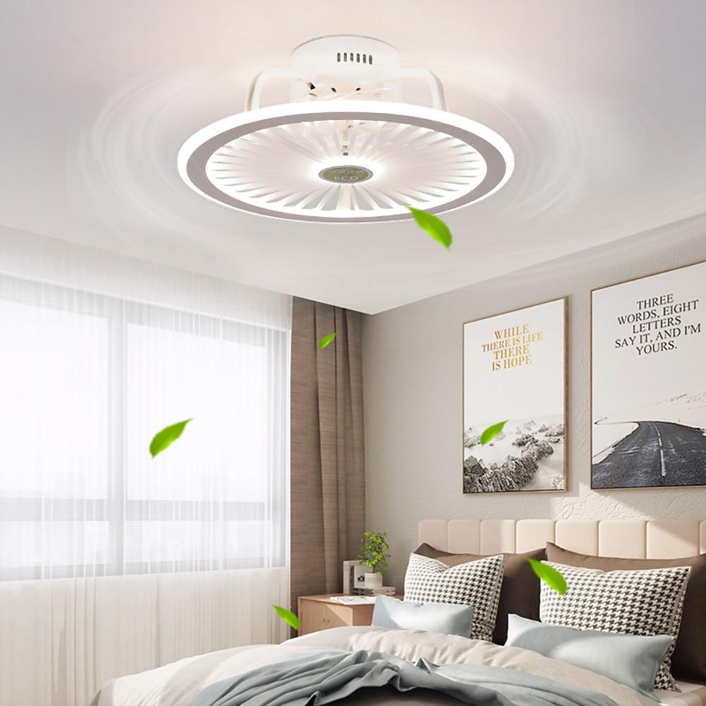 Stylish White LED Ceiling Fan Light for Contemporary Living Rooms