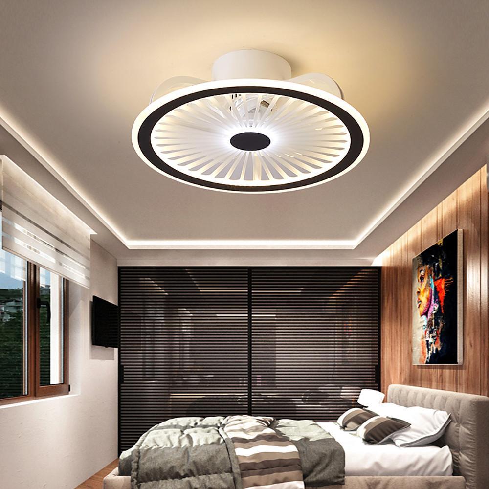 Stylish White LED Ceiling Fan Light for Contemporary Living Rooms