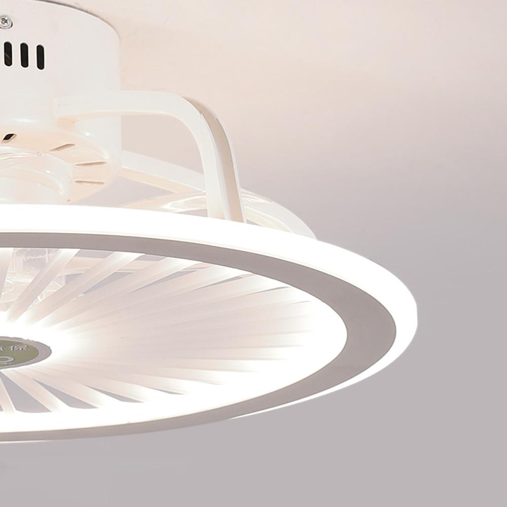 Stylish White LED Ceiling Fan Light for Contemporary Living Rooms