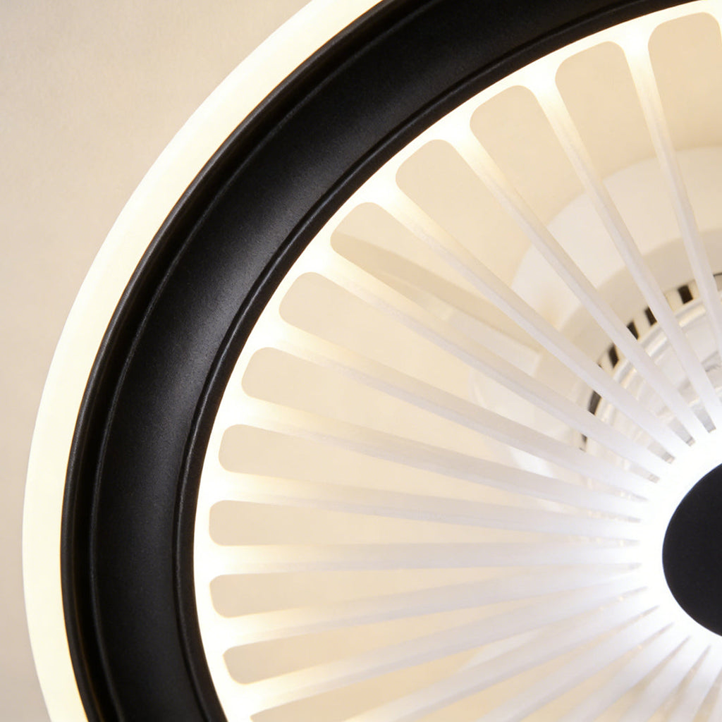Stylish White LED Ceiling Fan Light for Contemporary Living Rooms