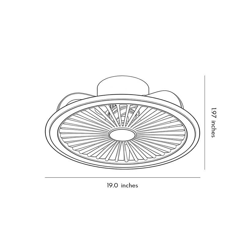 Stylish White LED Ceiling Fan Light for Contemporary Living Rooms