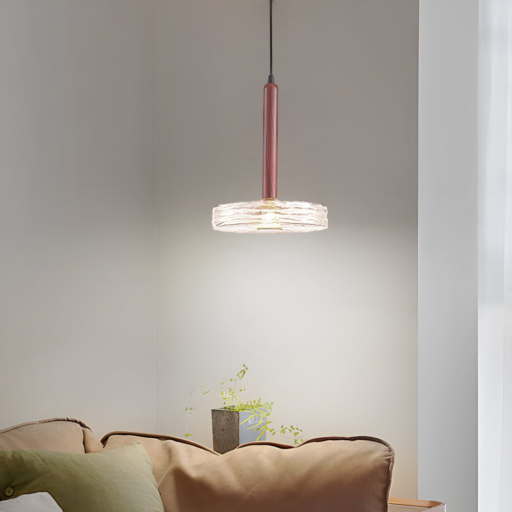 Post-Modern Clear Glass Round Chandelier Pendant Light for Dining Room