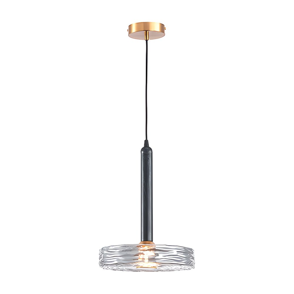Post-Modern Round Glass Chandelier Pendant Light for Elegant Dining Room