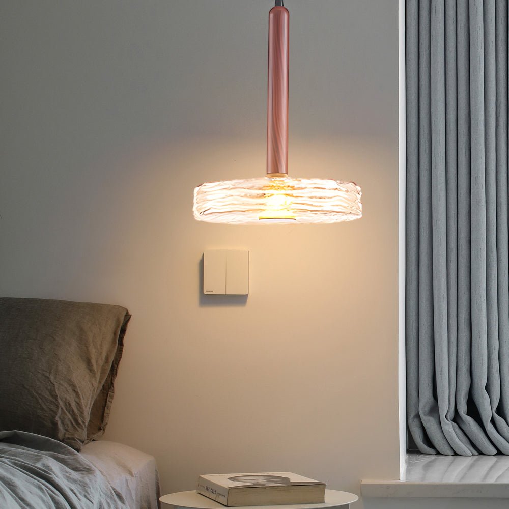 Post-Modern Round Glass Chandelier Pendant Light for Elegant Dining Room