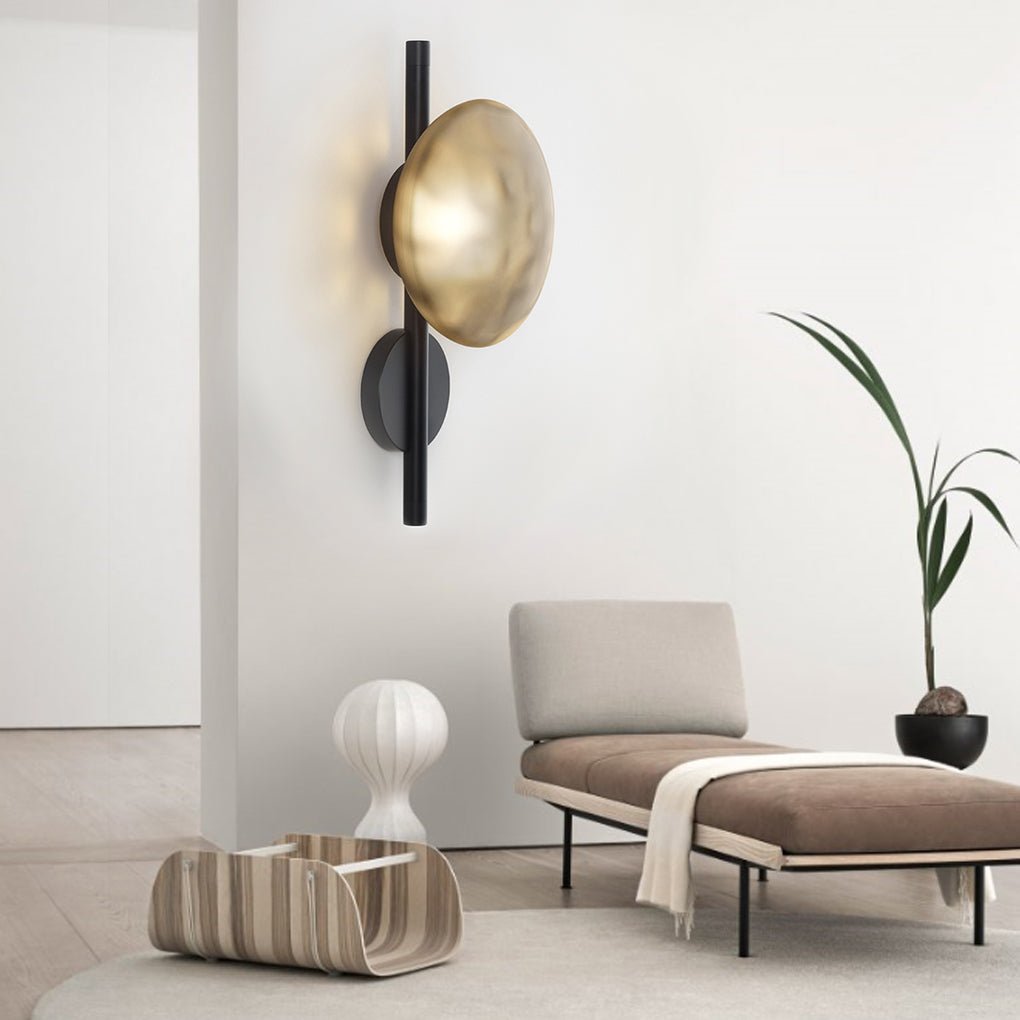 Modern White Glass Wall Lamp with Soft LED Diffused Light for Living Room