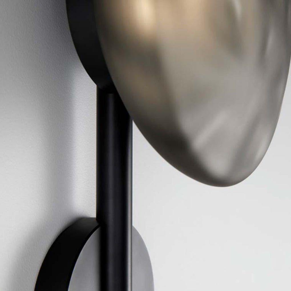 Modern White Glass Wall Lamp with Soft LED Diffused Light for Living Room