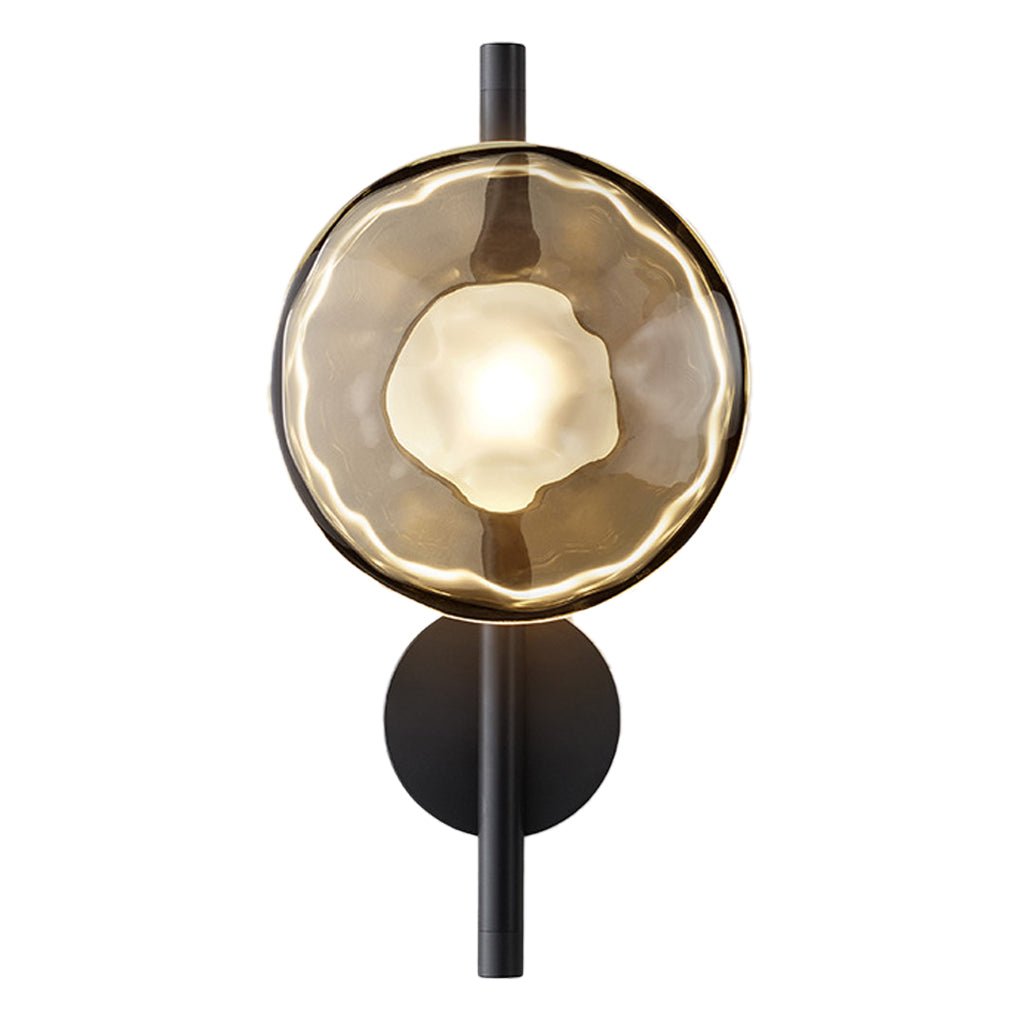Modern White Glass Wall Lamp with Soft LED Diffused Light for Living Room