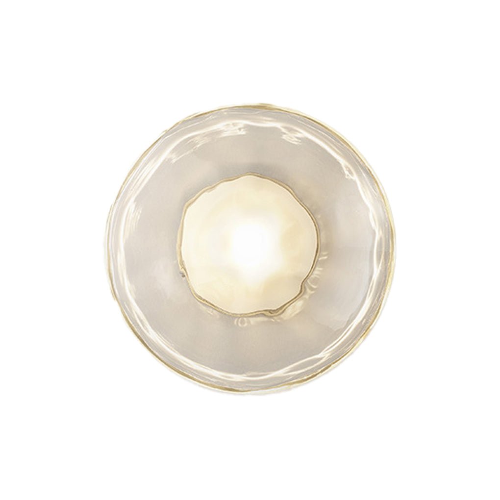 Modern White Glass Wall Lamp with Soft LED Diffused Light for Living Room
