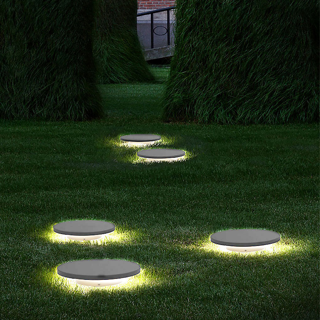 Stylish Round LED Lawn Burying Lamp in Die-Cast Aluminum for Gardens