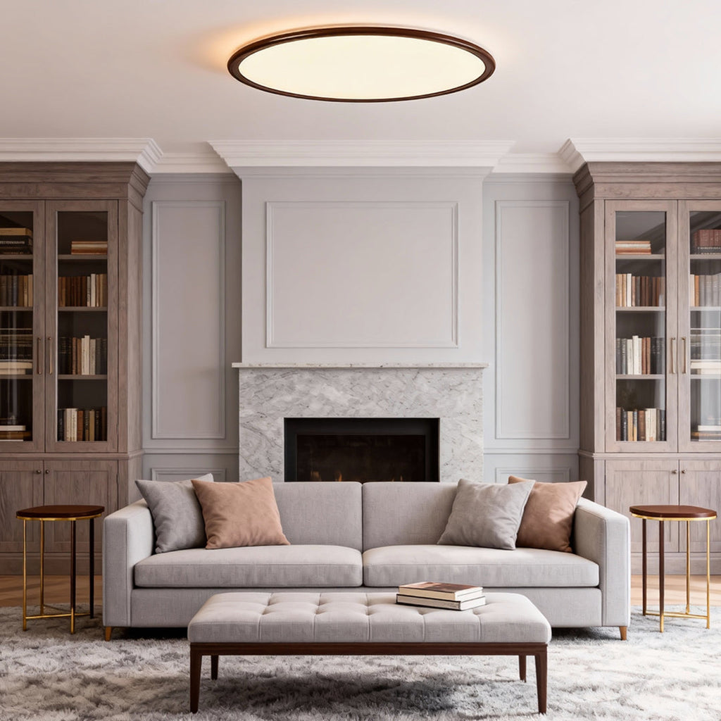 Sleek White Round Ultra-Thin LED Recessed Ceiling Light for Home Use